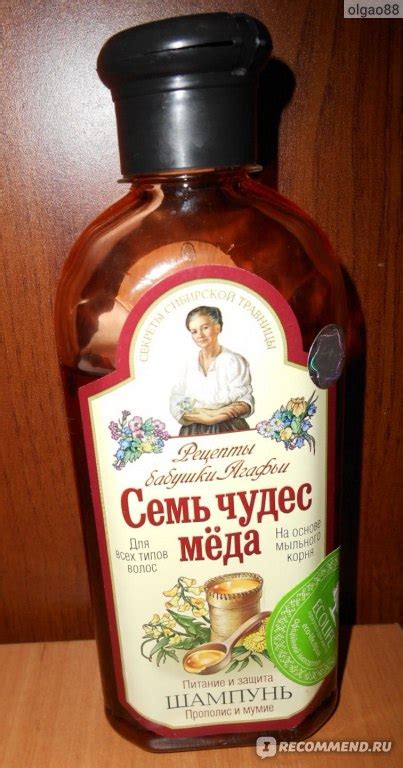 Шампунь Рецепты бабушки Агафьи "Питание и защита" для всех типов волос ...
