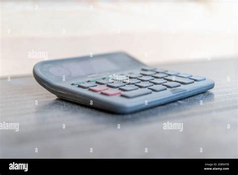 Old Dust Covered Digital Calculator Stock Photo Alamy
