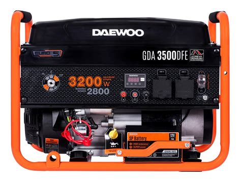 Daewoo benzininis / dujinis elektros generatorius GDA3500DFE 3,2KW AVR ...