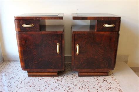 Art Deco Bedside Tables 2 In Italy