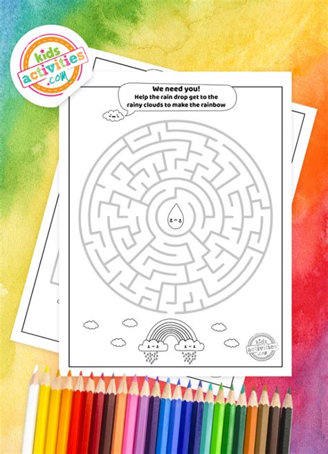 Download The Best Free Rainbow Mazes For Kids