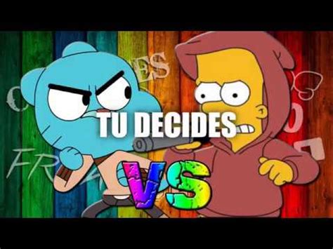 Gumball Watterson Vs Bart Simpson Combates Epicos Del Universo Freak