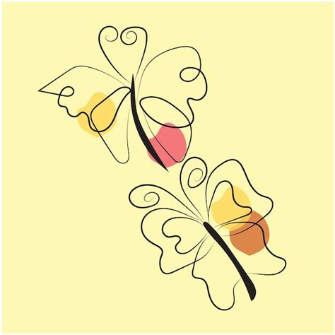 Premium Vector Vector Beautiful Butterfly Outline Illustration