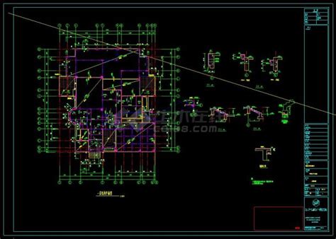 某住宅区多层豪华别墅建筑结构设计cad施工方案图土木在线