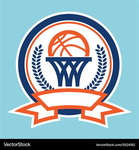 Basketball Logo Symbol Lizenzfreies Vektorbild