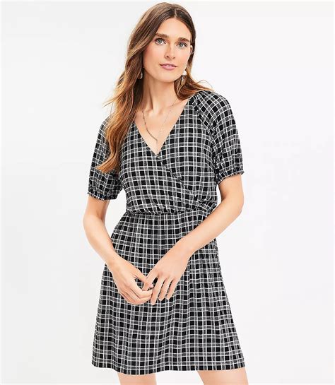 Gingham Puff Sleeve Dress