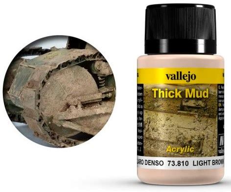 Vallejo Mud Thick Mud Light Brown 40ml Gamezone No