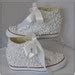 Converse Wedge Luxury Pearl Sparklers All Over Converse Etsy