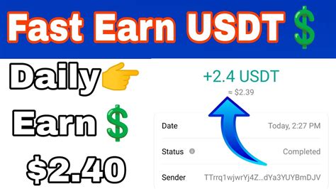 Fast Earning App New Fast USDT Platform Make Money Online Earn