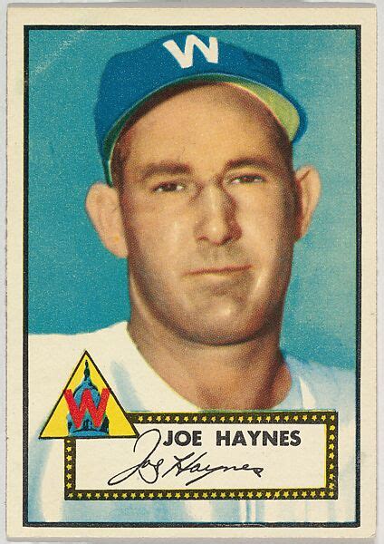 Issued By Topps Chewing Gum Company Card Number 145 Joe Haynes