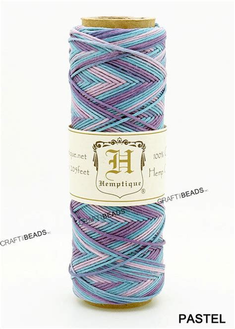 Mm Polished Hemp Twine Hemptique Cord Variegated Macrame String