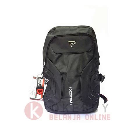 Jual Palazzo Tas Ransel Black Daypack Sekolah Tas Laptop Tas