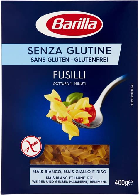 Barilla Pasta Senza Glutine Fusilli Pezzi Da G G