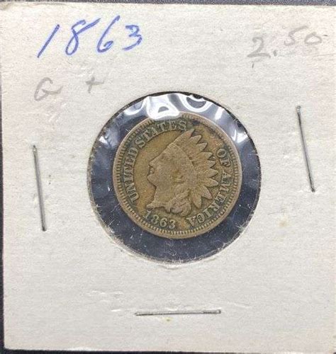 1863 Indian Head Cent Sherwood Auctions