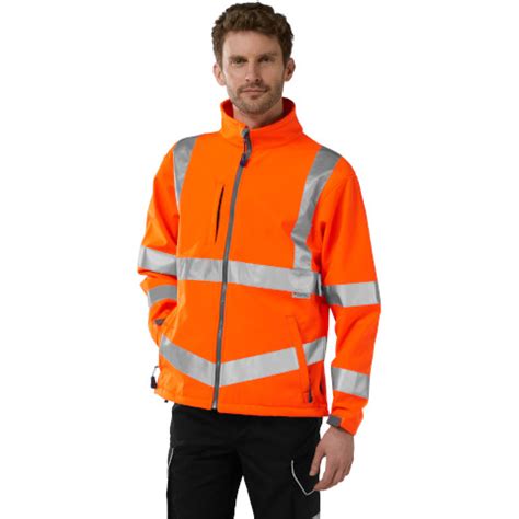 Leo Workwear Hi Vis Buckland Softshell Jacket