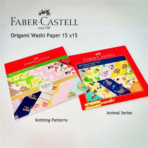 Jual Kertas Lipat Origami Motif Washi Cmx Cm Faber Castell