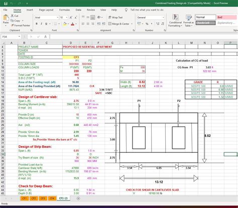 Combined Footing Design Download Artofit