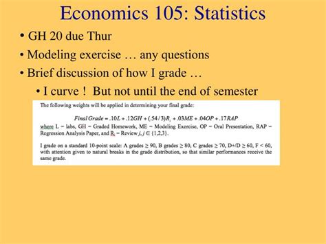 Ppt Economics 105 Statistics Powerpoint Presentation Free Download Id 6033781