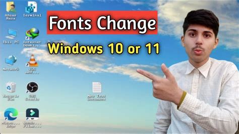 How To Change Font Style In Windows 10 Or Windows 11 On Pc Laptop Youtube