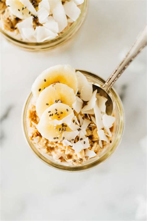 Banana Coconut Cream Pie Overnight Oats Jar Of Lemons