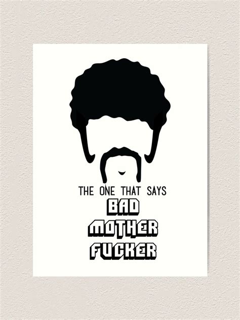 Pulp Fiction Bad Mother Fucker Art Print For Sale By SparksGraphics