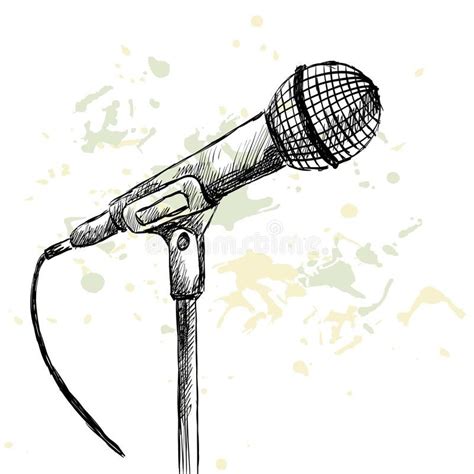 Download Sketch Microphone Stock Vector Illustration Of Graphic