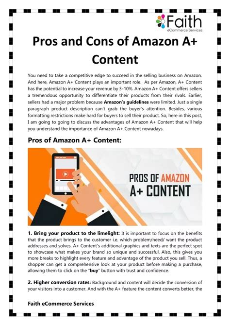 Ppt Pros And Cons Of Amazon A Content Powerpoint Presentation Free