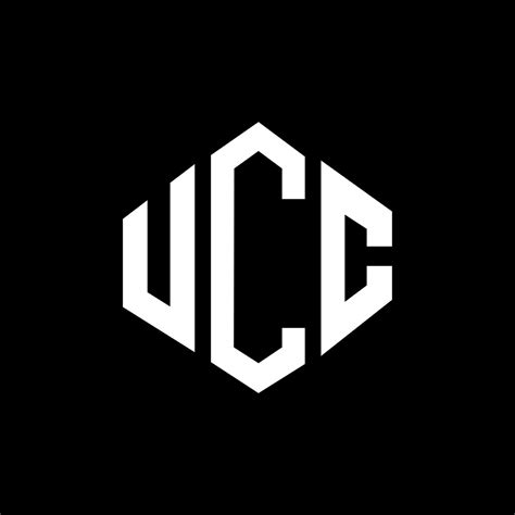 UCC letter logo design with polygon shape. UCC polygon and cube shape ...