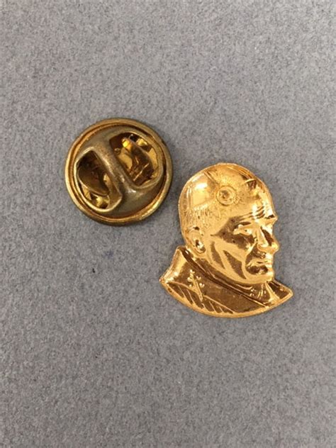 Gold Pope Brooch Catholic Lapel Pin Button Souvenir Vatican Etsy