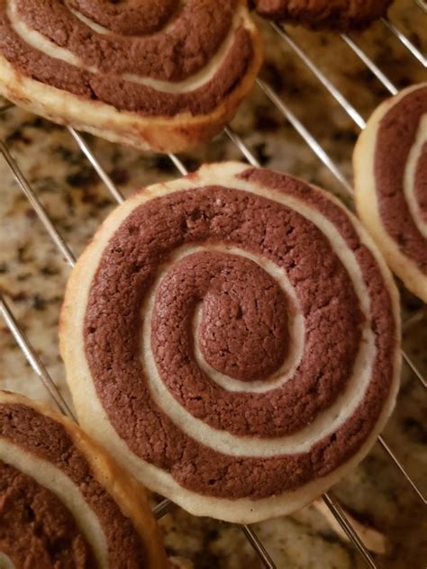 Espresso Chocolate Swirl Cream Cheese Shortbread Cookies