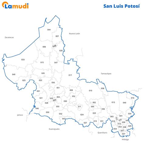 Regiones De San Luis Potosi Una descripción general Mapa de Mexico