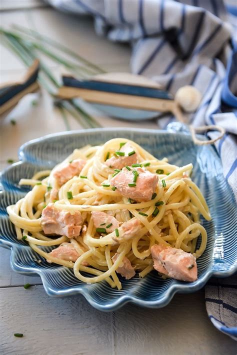 Lachsnudeln Mit Zitronenso E Rezept Lachs Spaghetti Zitronensauce