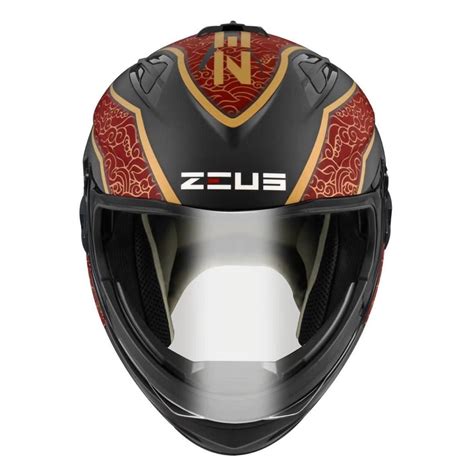 ZEUS HELMET ZS 613 GJ 613 MODULAR OPEN FACE MATTE BLACK AJ21 MAROON