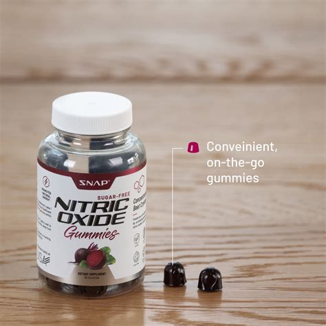 Buy Snap Supplements Nitric Oxide Gummies Beet Root Gummy Supplement