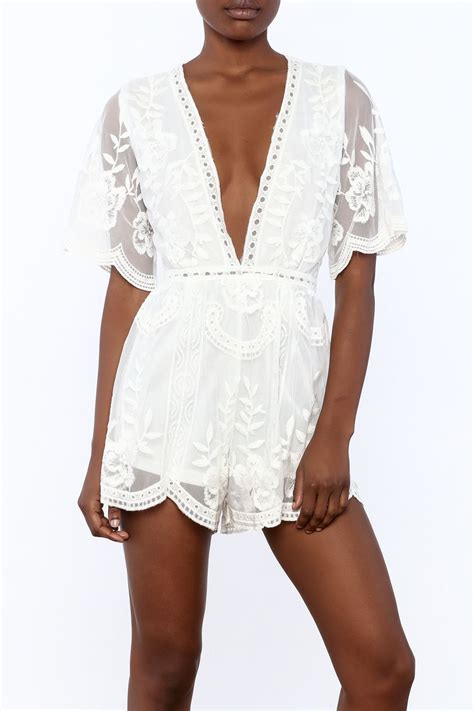 White Lace Romper White Lace Romper Lace Romper Rompers