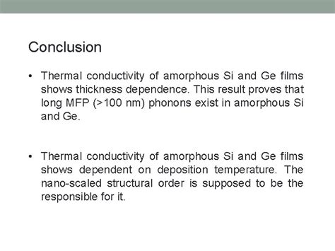 Thermal Conductivity Of Amorphous Si And Ge Thin