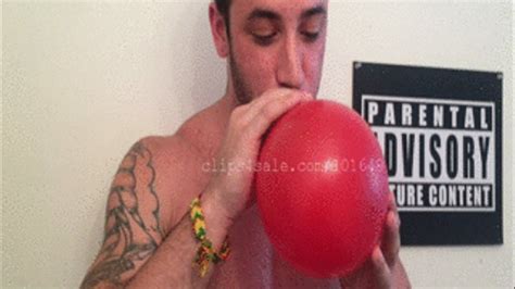 Edward Popping Balloons Part Video MP Hot Guys Blowing Up Balloons Clips Sale