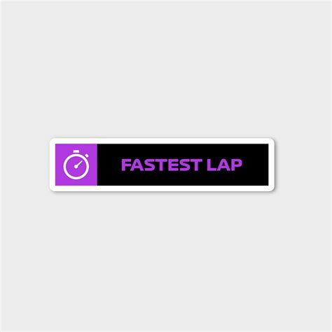 Fastest Lap Sticker Pack F1 Sticker Formula One Motorsport Etsy