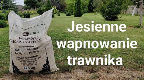 Jesienne Wapnowanie Trawnika Youtube