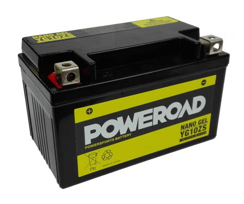 Poweroad Batterie Moto Gel YTZ10S 12v 8 6ah Battery Center