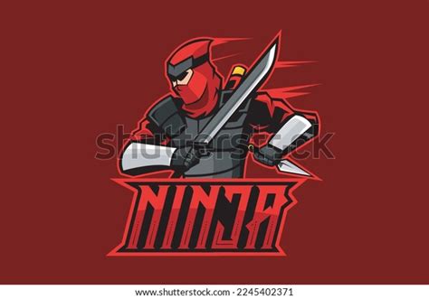 Ninja Mascot Logo Vector Illustration Stock Vector (Royalty Free ...