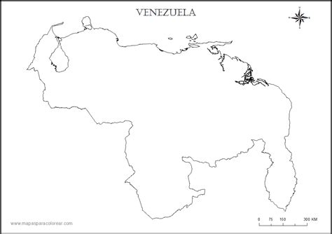 Mapas De Venezuela Para Colorear