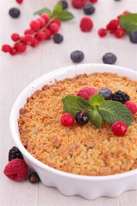 Crumble De Fruits Rouge Sans Gluten Ni Lactose Valpiform Recette