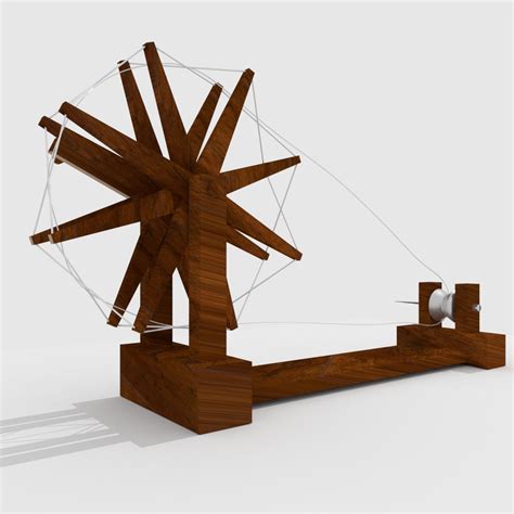 Spinning wheel of mahatma gandhi 3D Model $20 - .blend .3ds .obj - Free3D