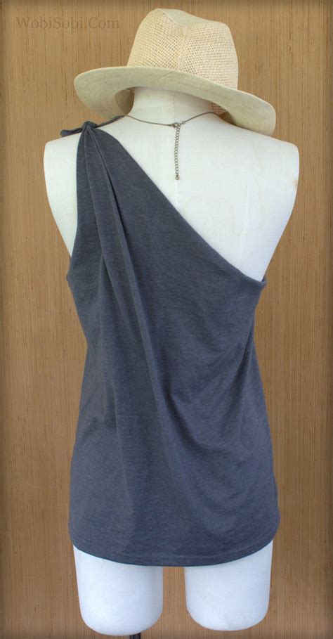 Wobisobi Easy One Shoulder Tied Tee Diy