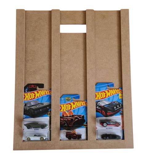 Expositor De Blister Cartelas Hot Wheels 41x50cm Mdf Cru Godzila Colecionáveis Magazine Luiza