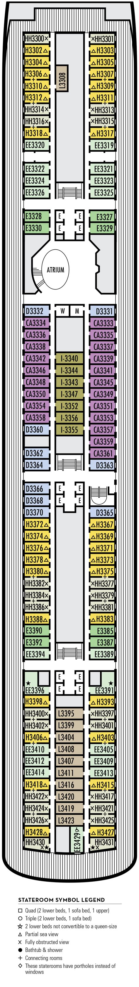 Volendam – Deck Plans - Planet Cruise