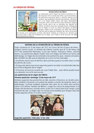 La virgen de Fátima y su sexta aparicion PDF Descarga Gratuita