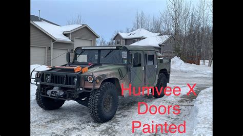 Painting My Midwest Military Humvee X Doors Youtube