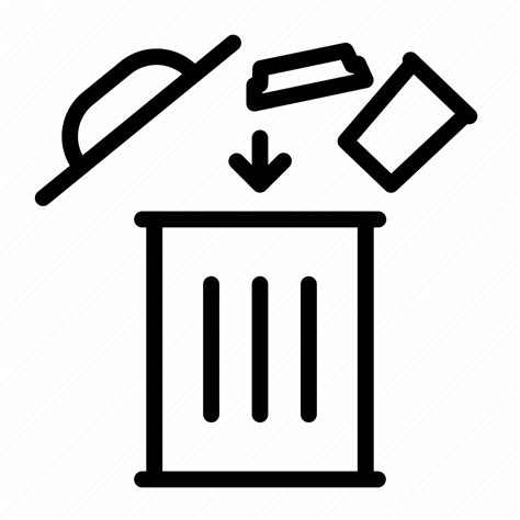 Bin Recycle Trash Throw Icon Download On Iconfinder